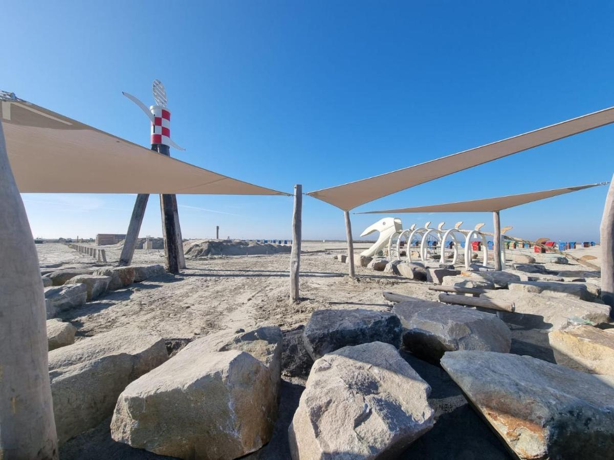 Ferienhaus Steuerbord Im Bootshaus Neßmersiel Esterno foto